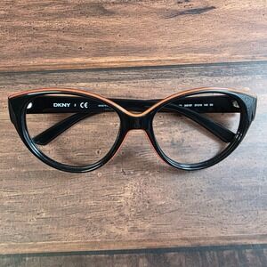 DKNY Sunglasses‎ Women's Black Orange 57mm Frame DY4120 UV Protection